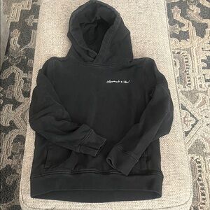 Abercrombie & Fitch Black Hoodie Sweater
